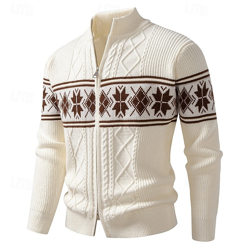 Marlon | Nordic-Inspired Zip-Up Knit Cardigan