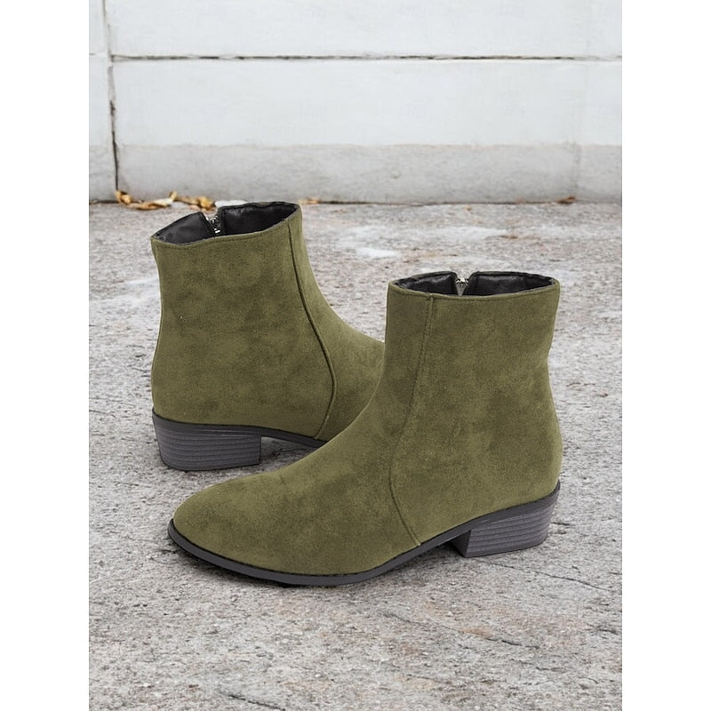 Hazel | Elegant Block-Heel Ankle Boots