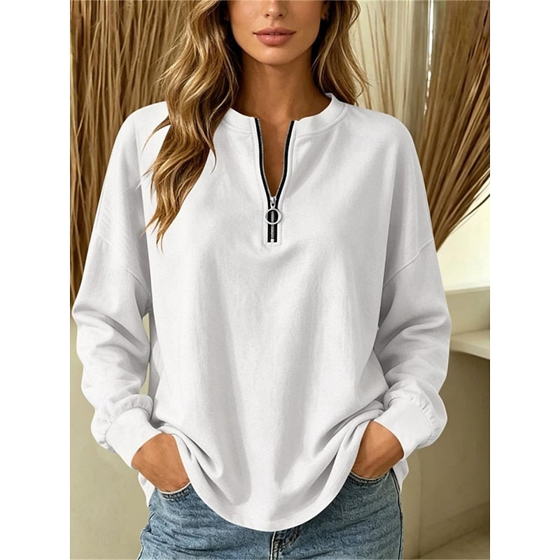 Louisa | Relaxed Fit Quarter-Zip Top