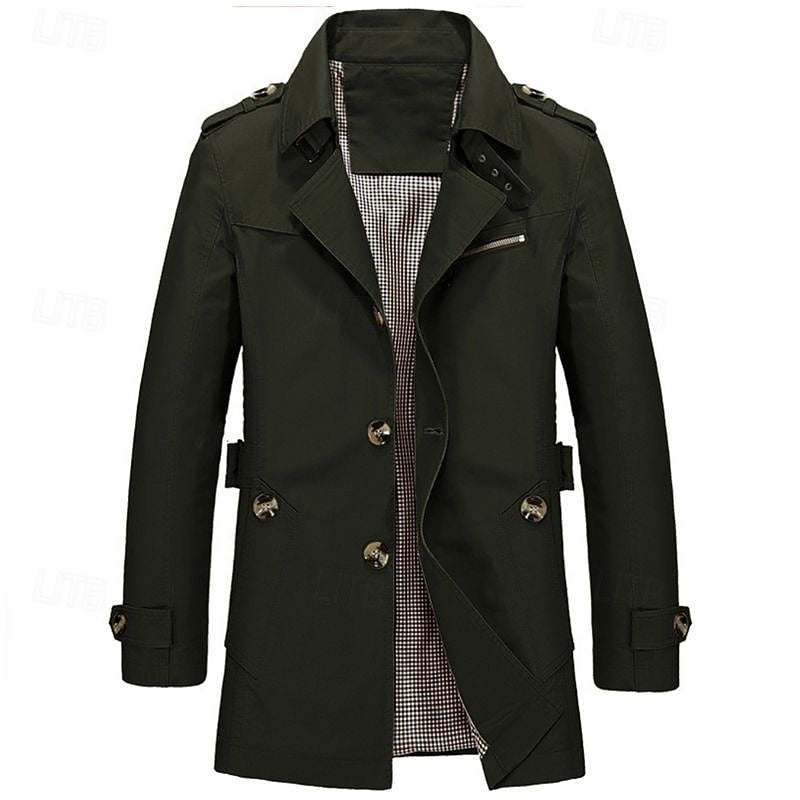 Caleb | Custom-Fit Single-Breasted Trench Coat