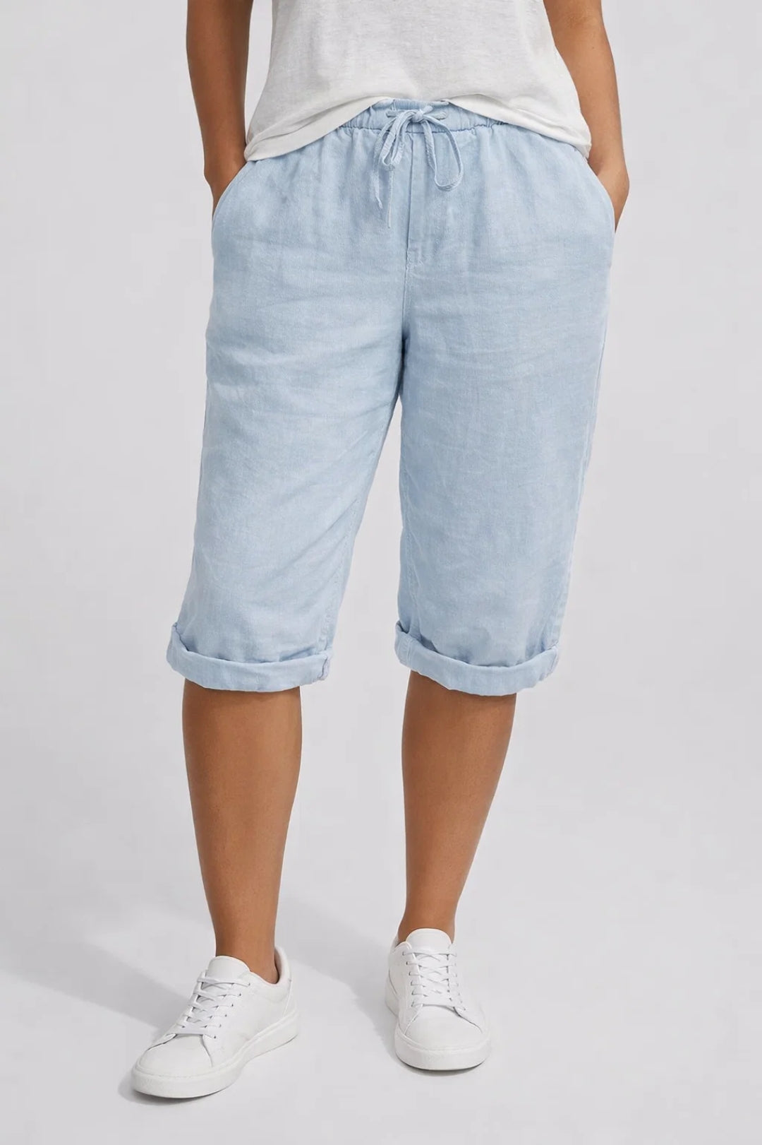 Ladies' Shorts Wide Fit Elastic Waist Summer