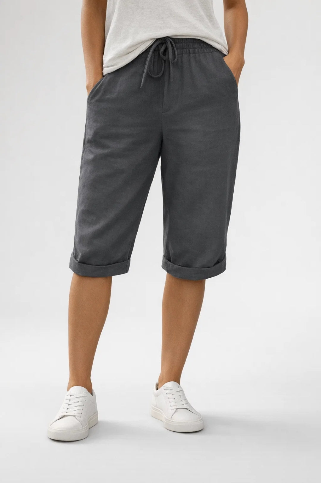 Ladies' Shorts Wide Fit Elastic Waist Summer