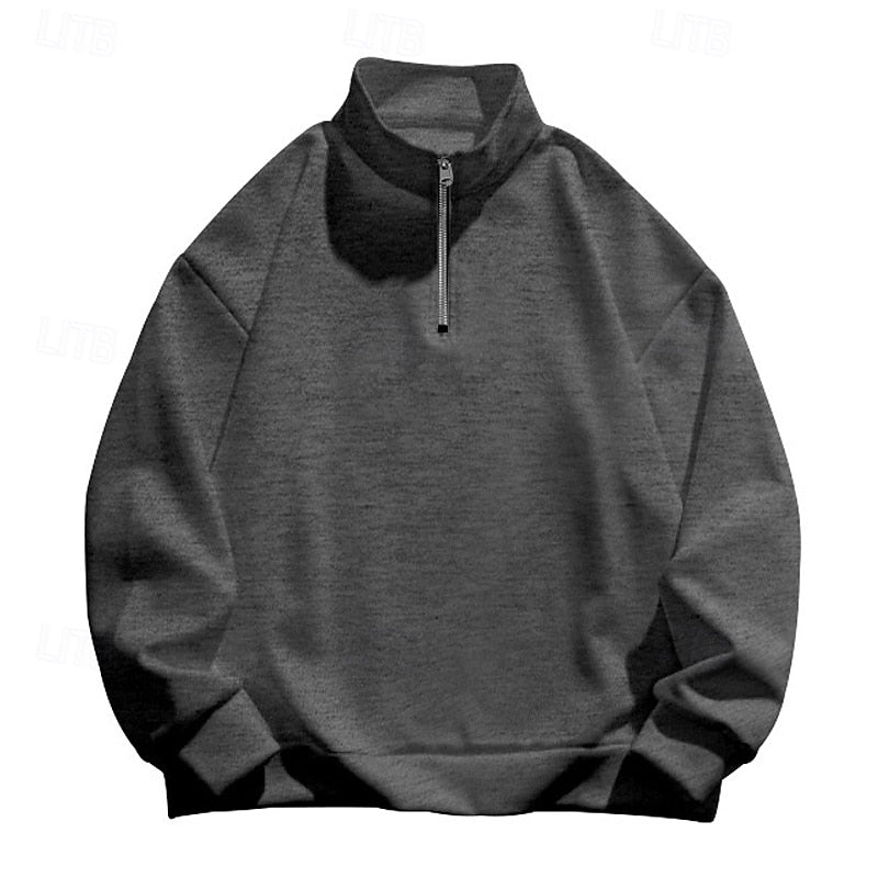 Grant | Quarter-Zip Pullover with Standing Collar