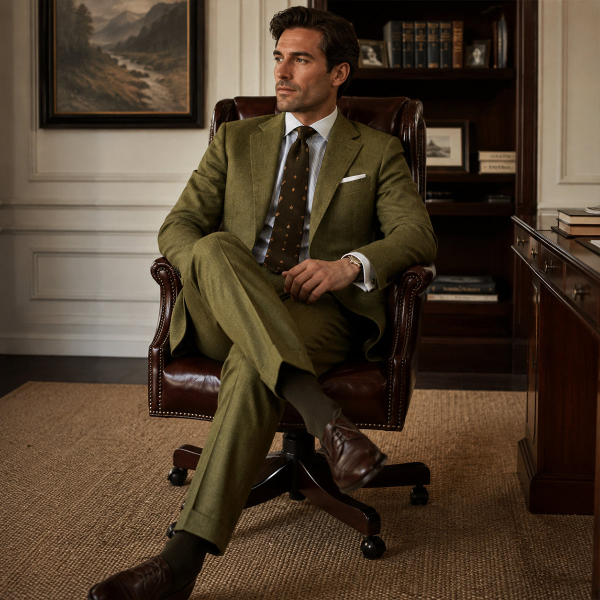 Men’s Slim Fit Set – Two Piece Business Wedding Suit