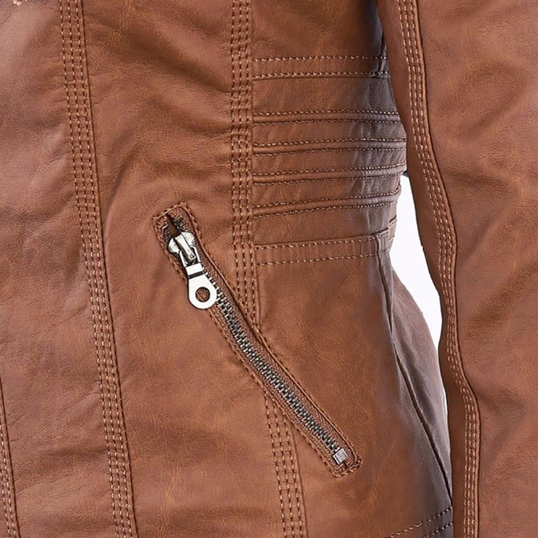 Women's Hooded Jacket with Zipper