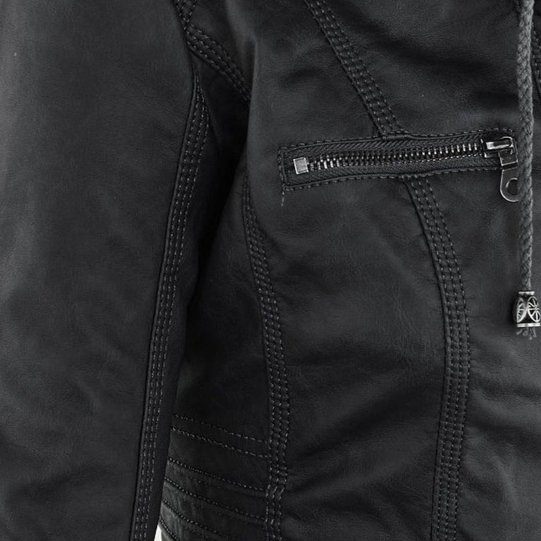 Women's Hooded Jacket with Zipper