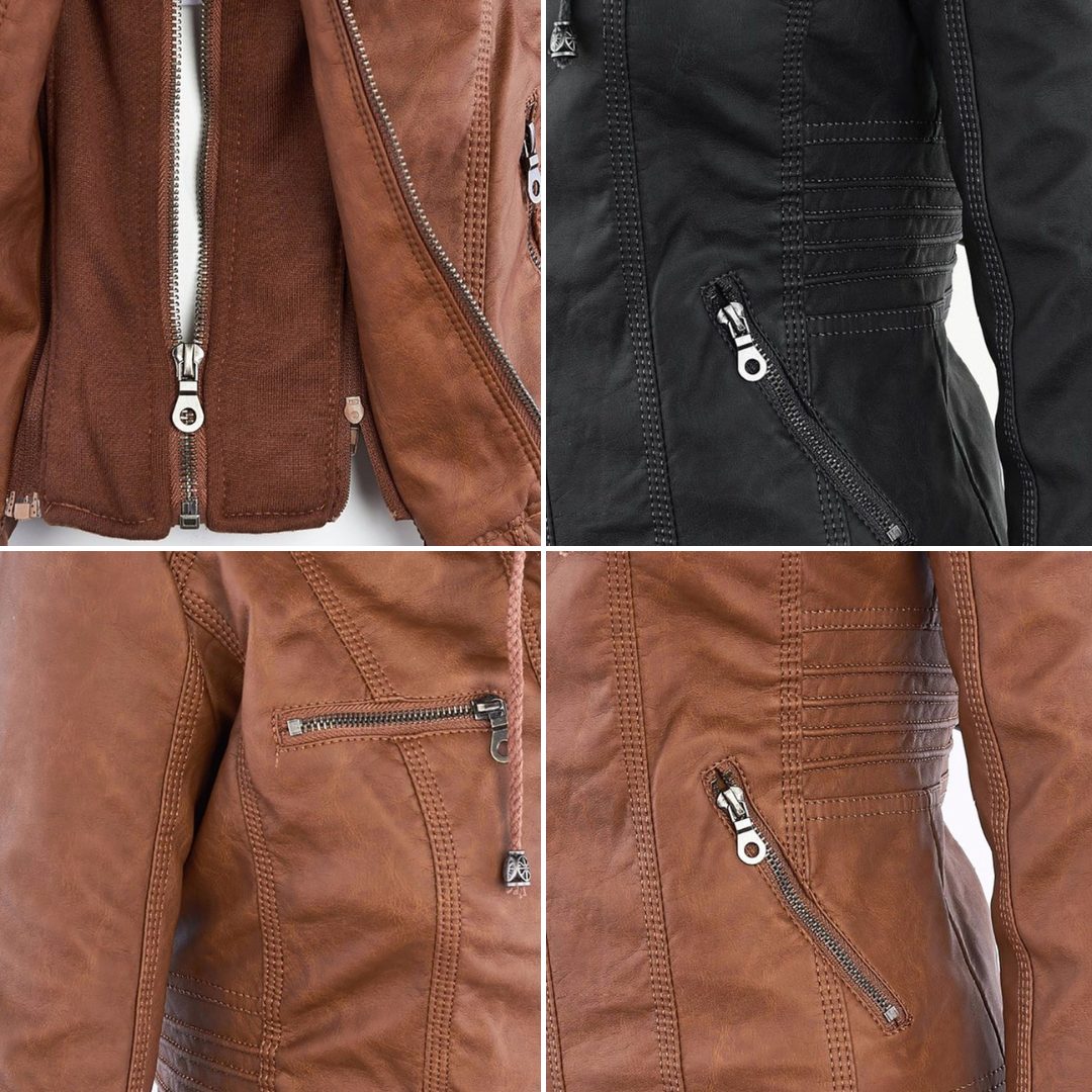 Women's Hooded Jacket with Zipper
