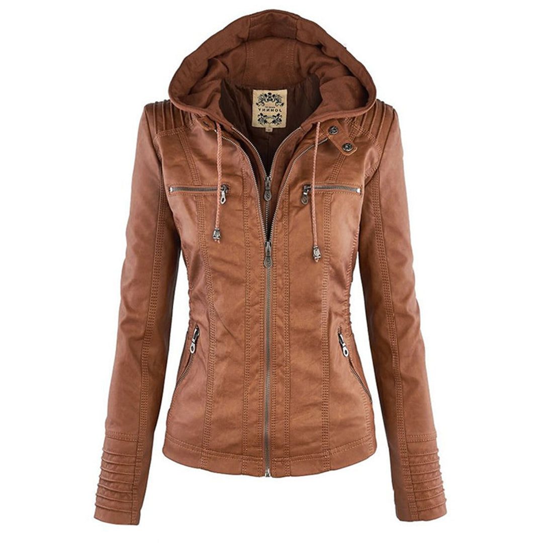 Women's Hooded Jacket with Zipper