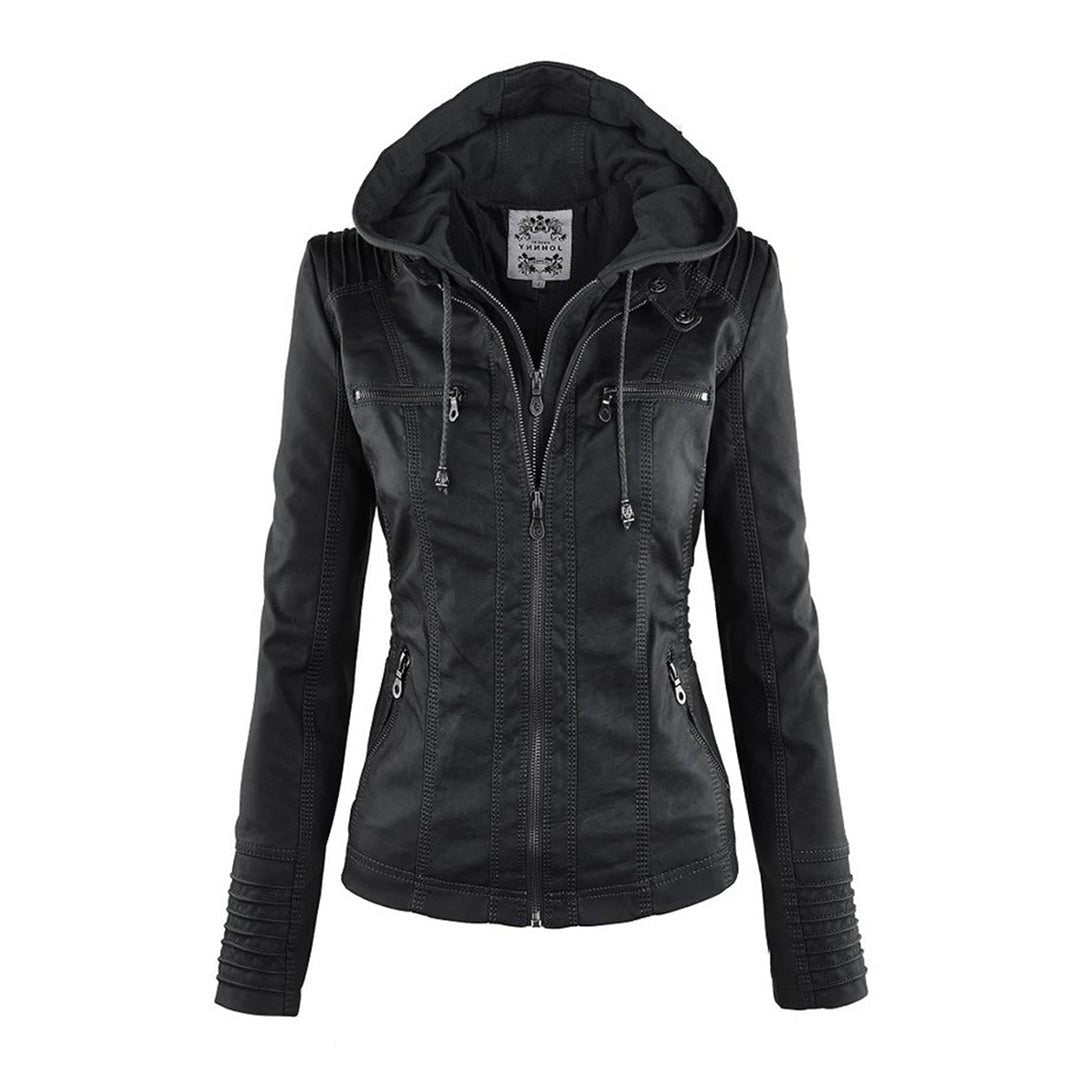 Women's Hooded Jacket with Zipper