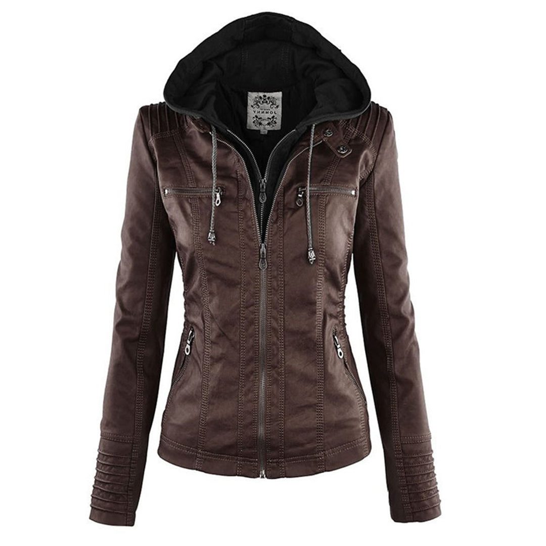 Women's Hooded Jacket with Zipper