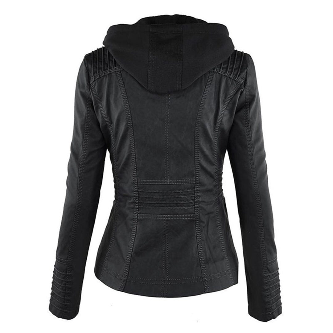 Women's Hooded Jacket with Zipper
