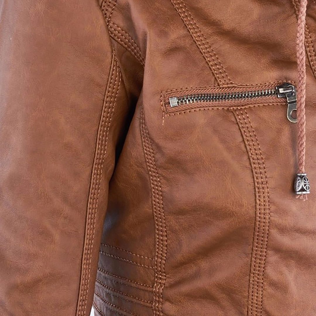 Women's Hooded Jacket with Zipper