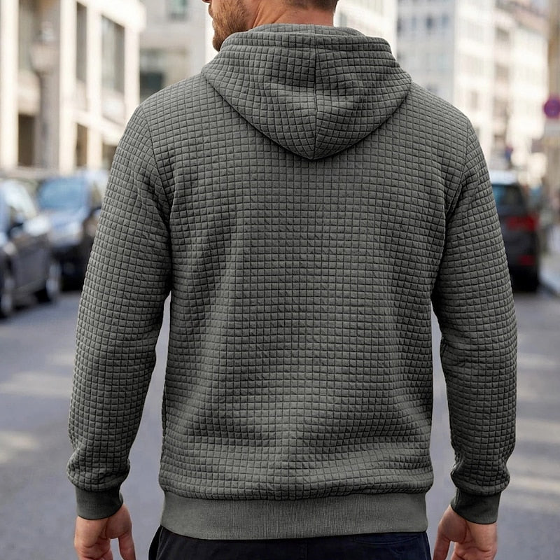 Merrick | Textured Hooded Sweatshirt
