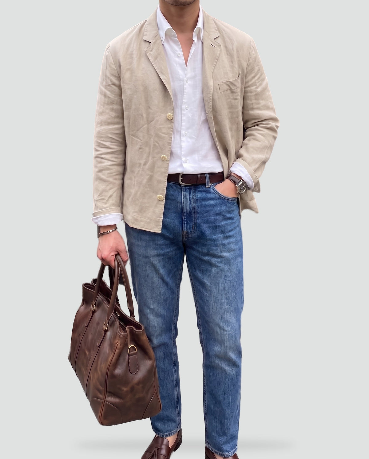 Linen Blazer for Men with Lightweight and Comfort