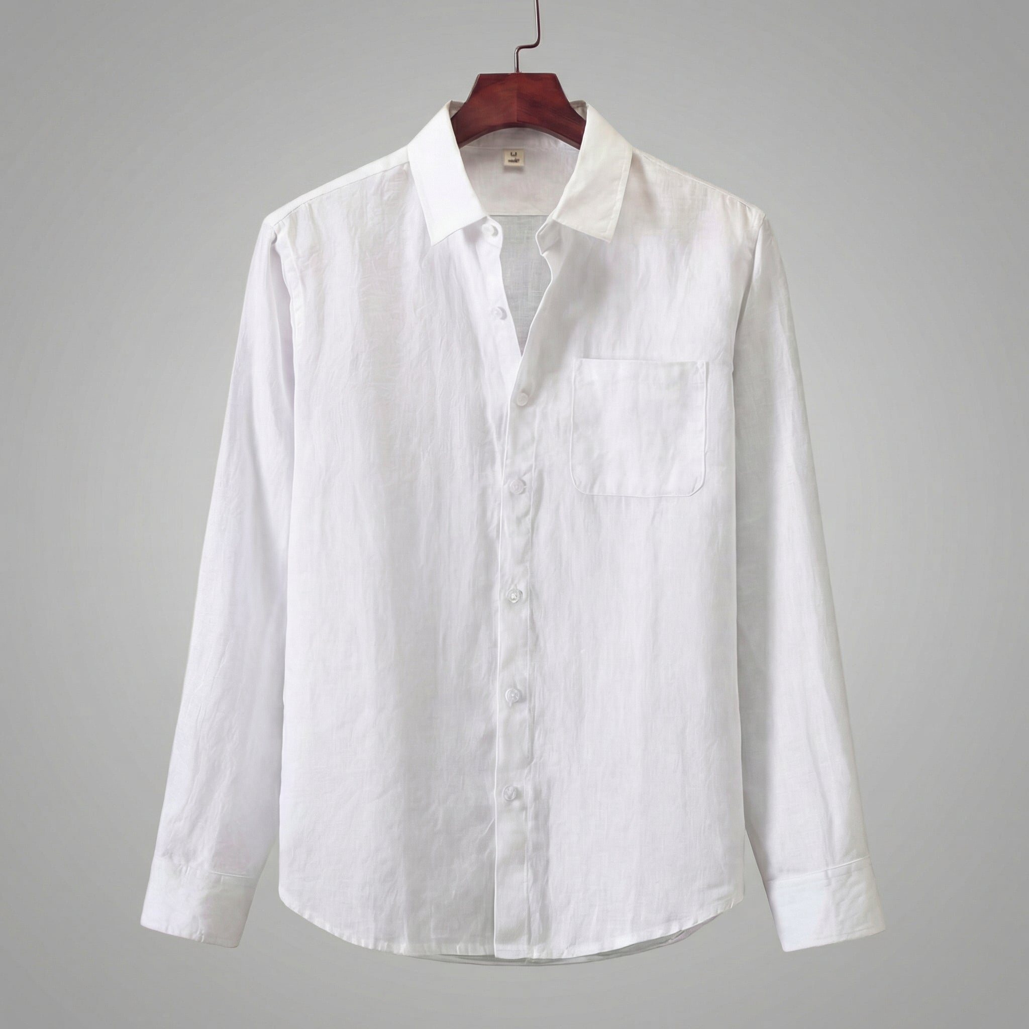 Linen Shirt for Men Long Sleeves Casual