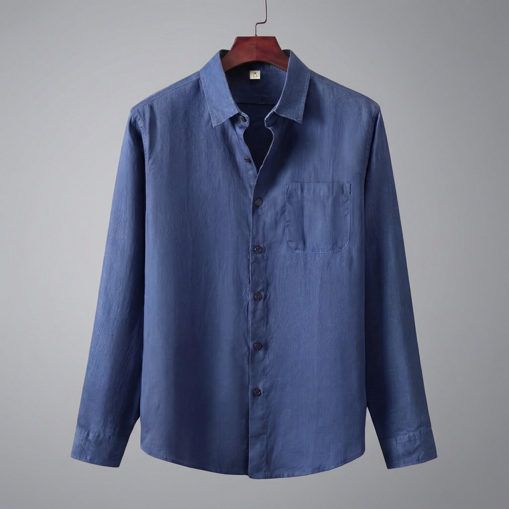 Linen Shirt for Men Long Sleeves Casual