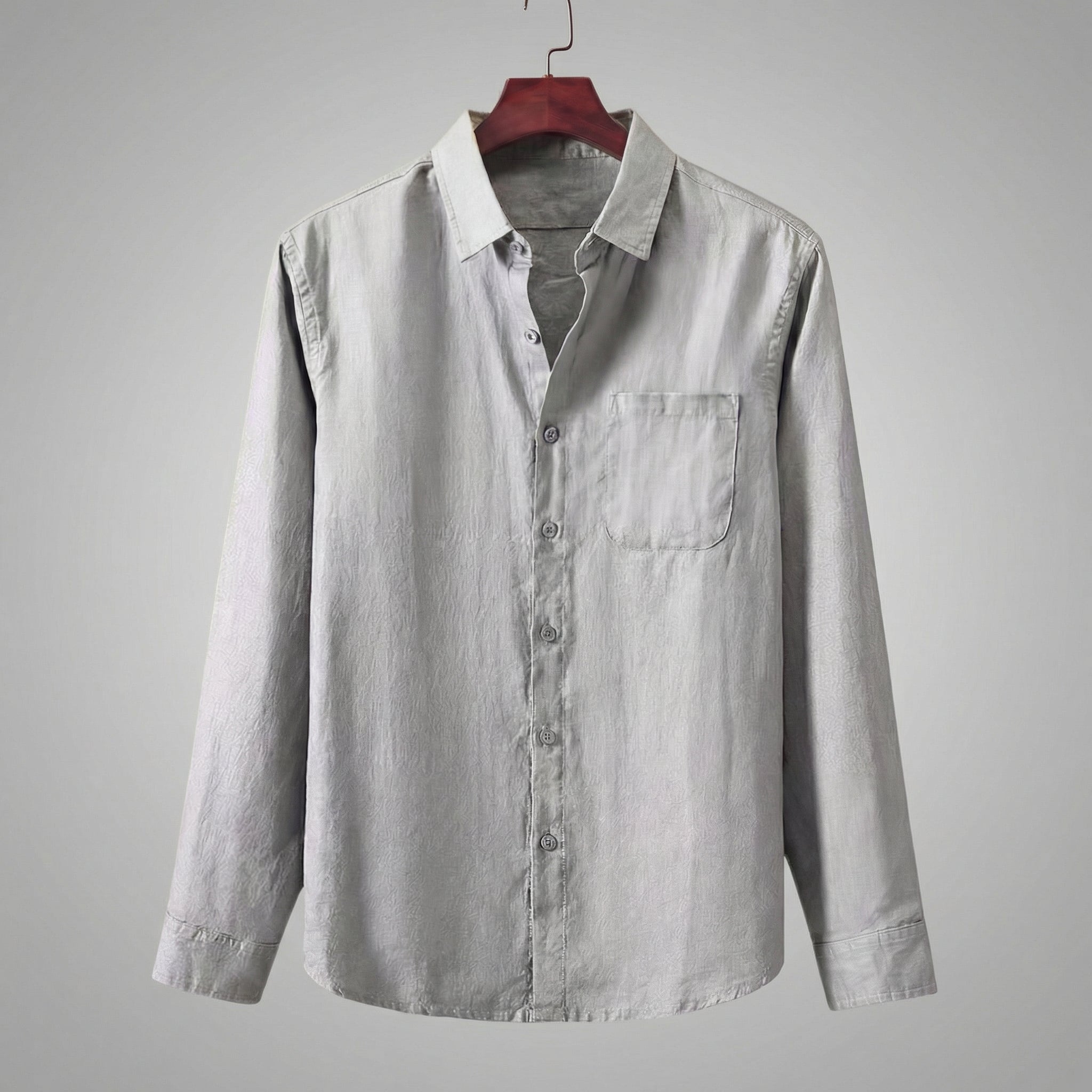 Linen Shirt for Men Long Sleeves Casual