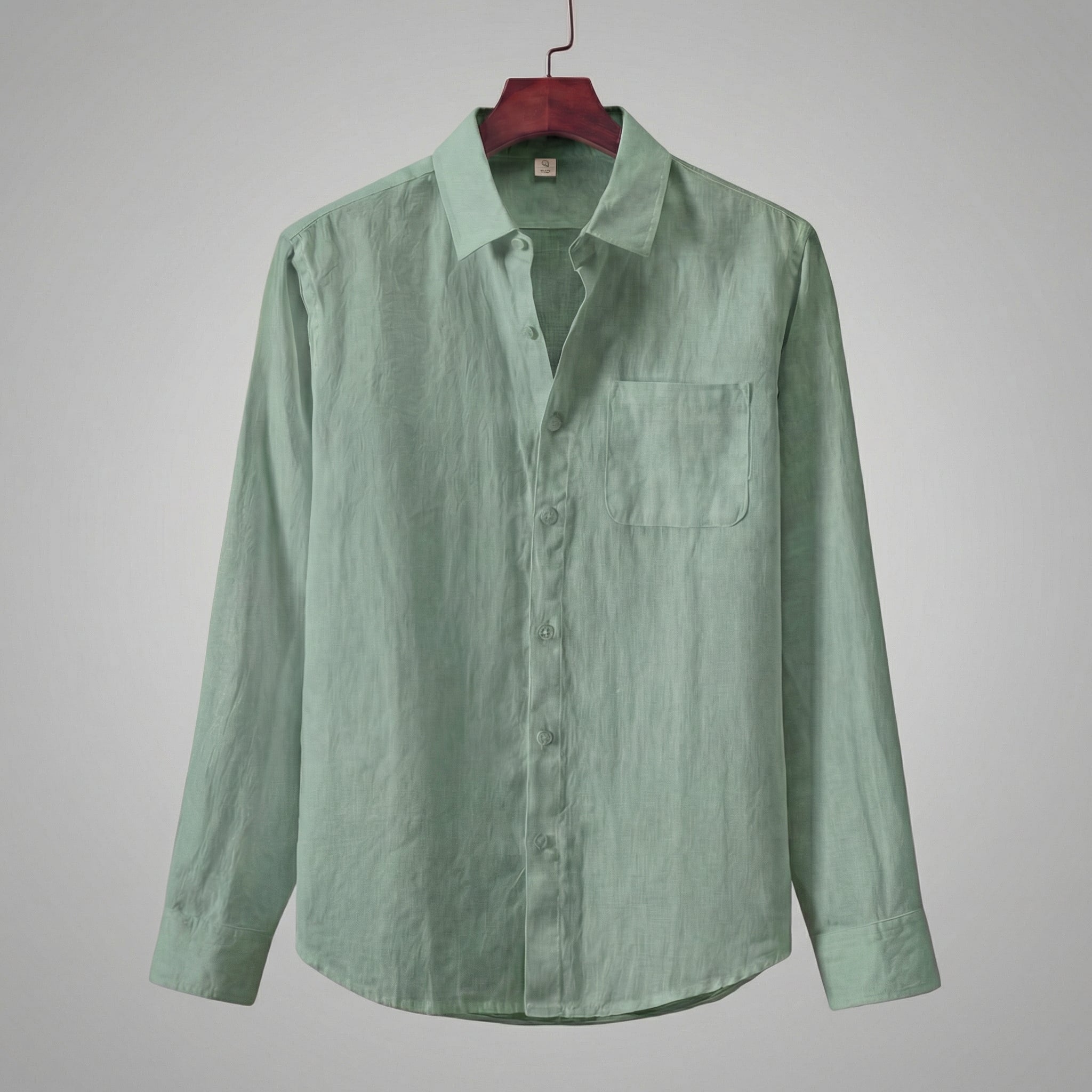 Linen Shirt for Men Long Sleeves Casual