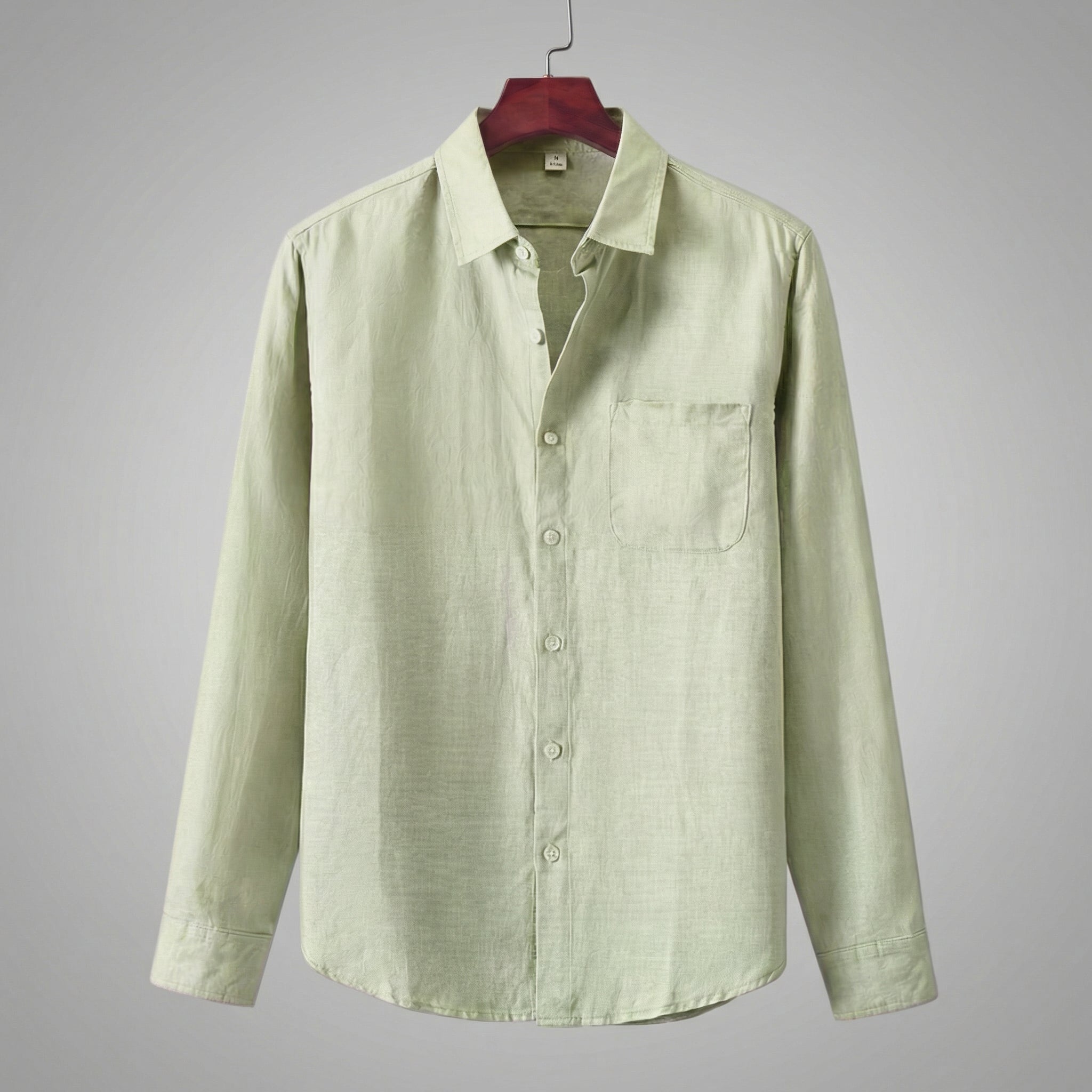 Linen Shirt for Men Long Sleeves Casual