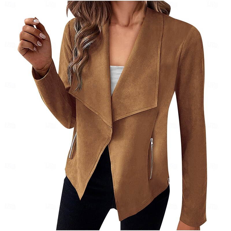 Antonia | Elegant Draped Waterfall Jacket
