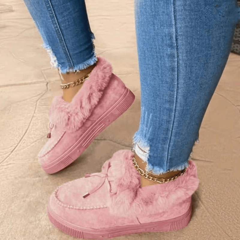 Ladies' Slippers with Faux Fur Lining | Warm, Soft and Stylish