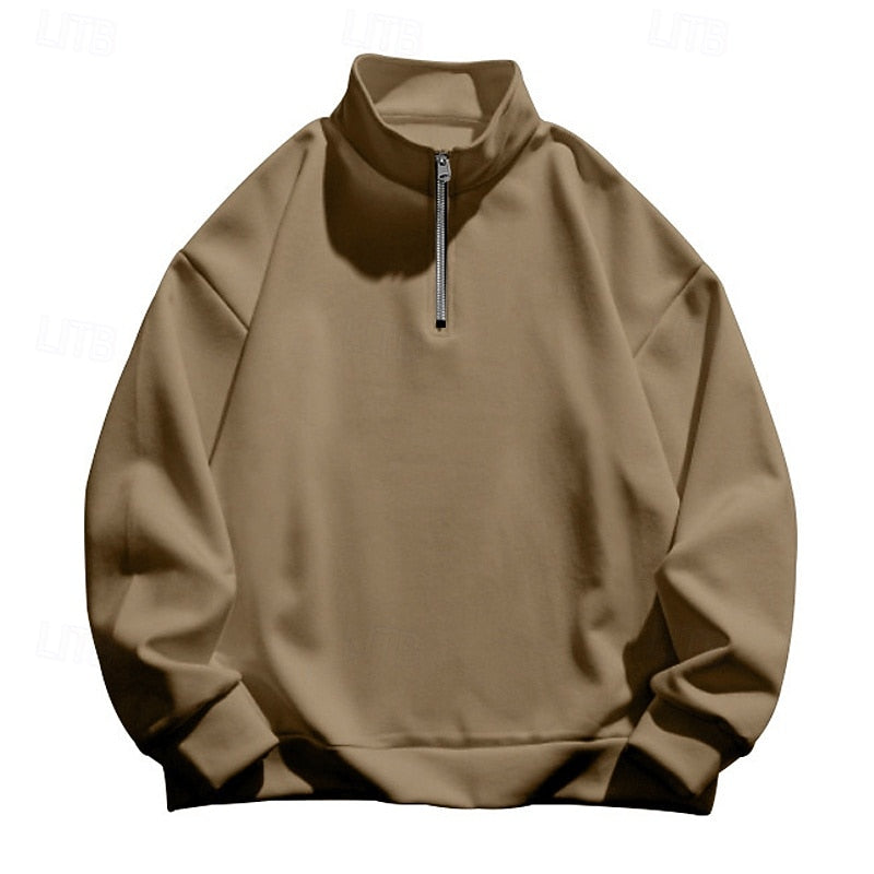 Grant | Quarter-Zip Pullover with Standing Collar