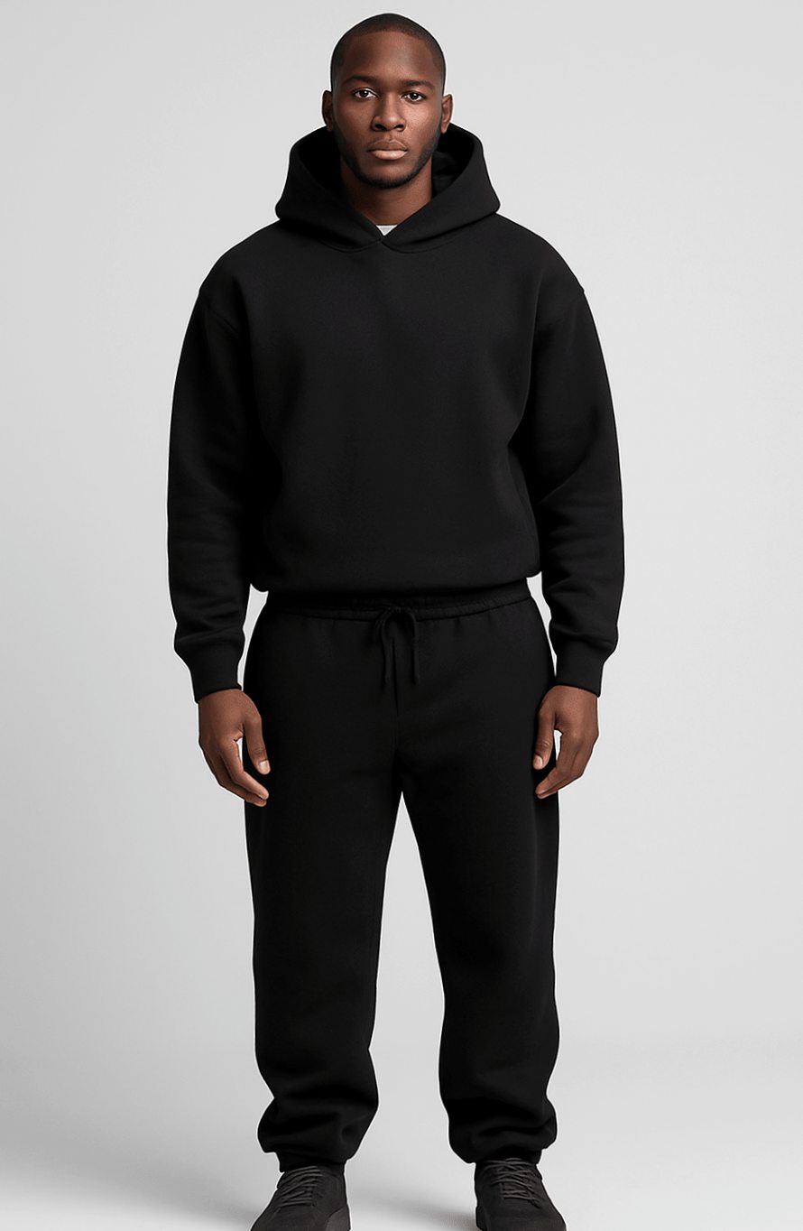Men's Cozy Oversized Fleece Hoodie and Jogger Set