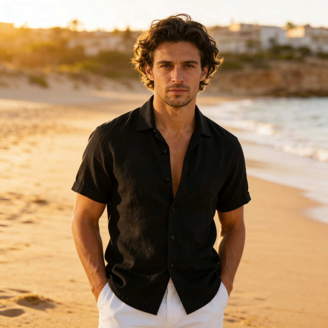 Men's Short Sleeve Summer Shirt Casual Lightweight