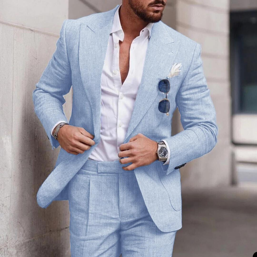 Men's Two-Piece Beach Wedding Attire