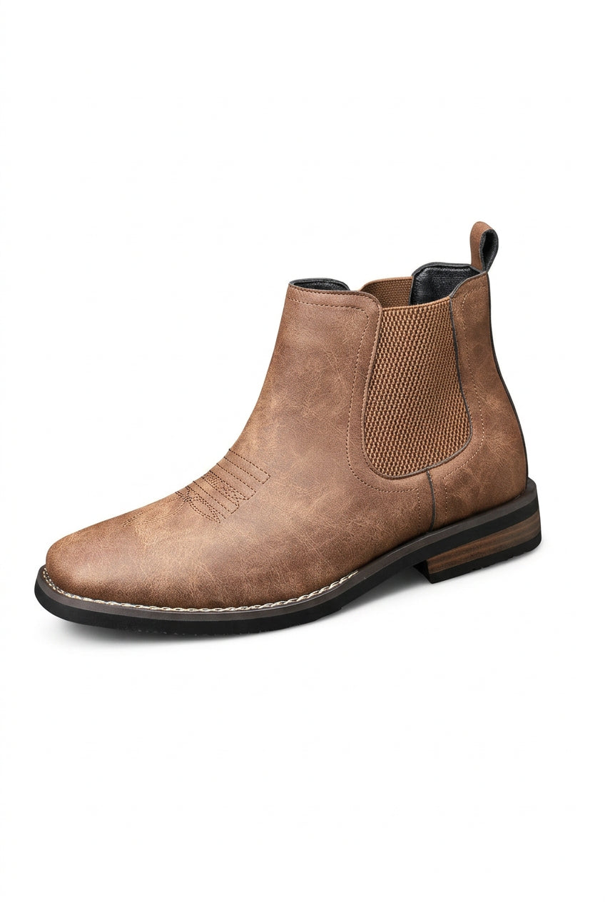 Ankle Boots with Chelsea Slip-On Design
