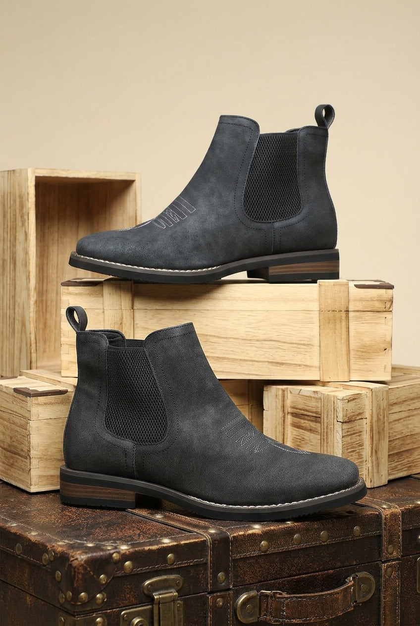 Ankle Boots with Chelsea Slip-On Design