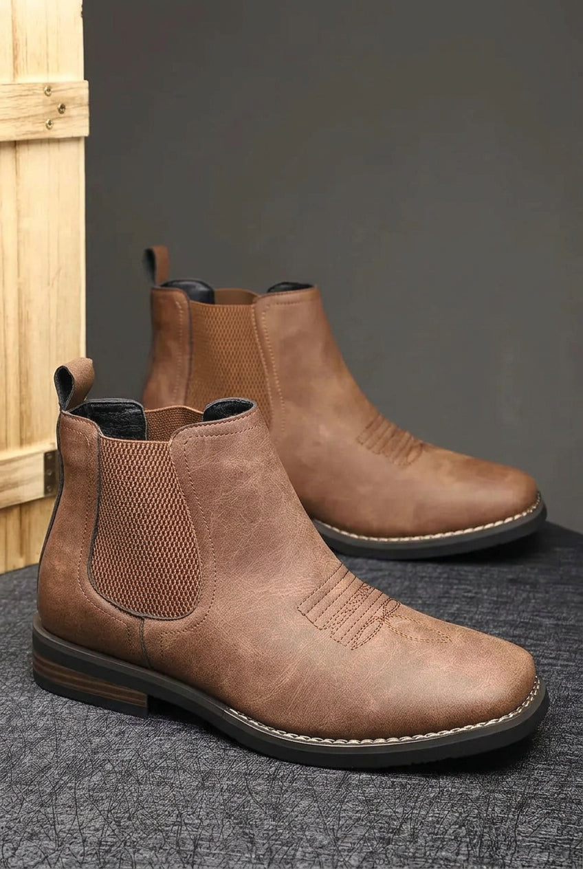 Ankle Boots with Chelsea Slip-On Design
