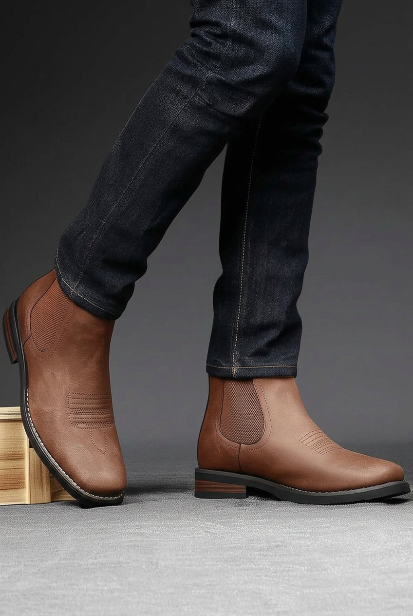 Ankle Boots with Chelsea Slip-On Design