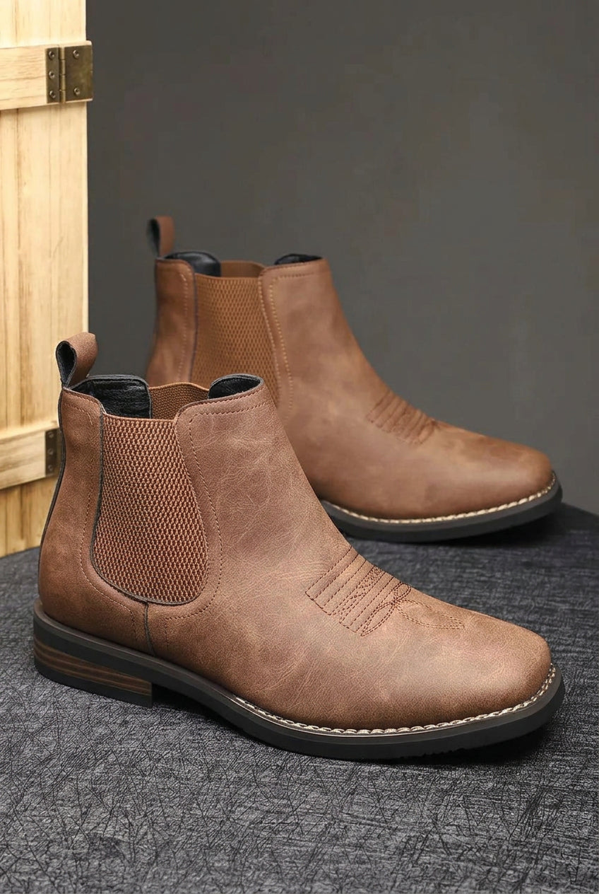 Ankle Boots with Chelsea Slip-On Design