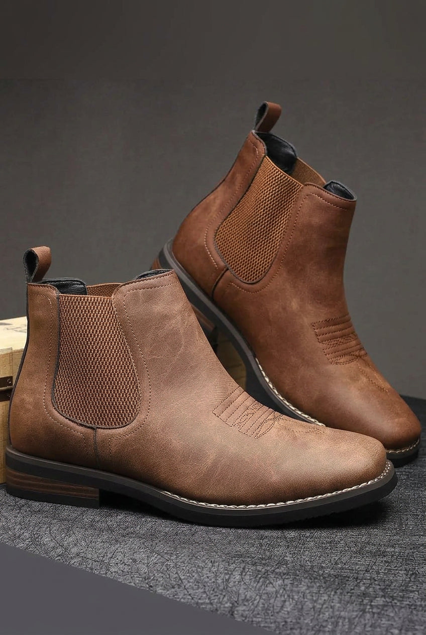 Ankle Boots with Chelsea Slip-On Design