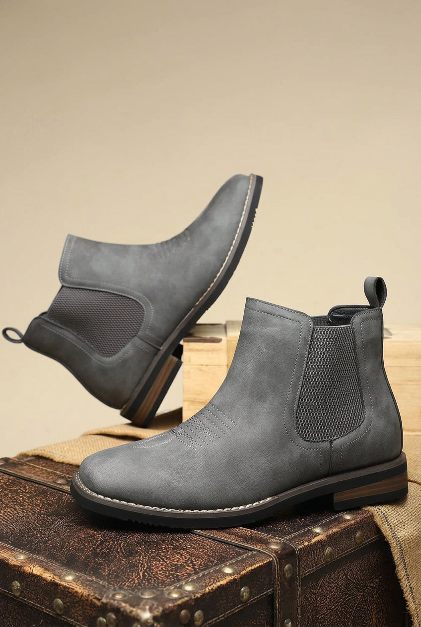 Ankle Boots with Chelsea Slip-On Design