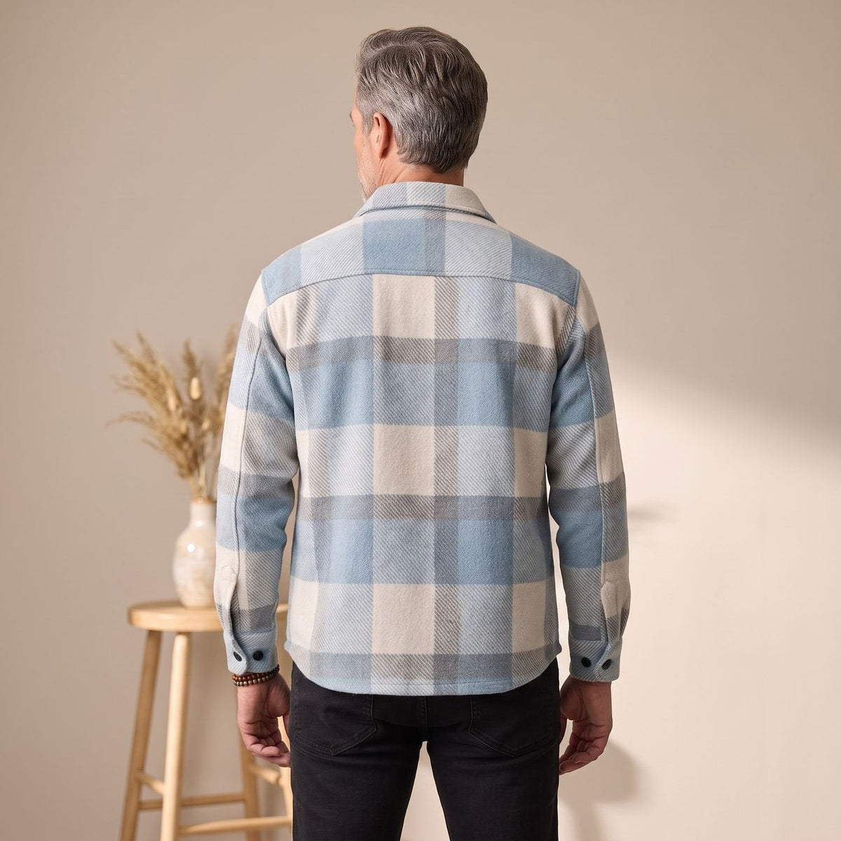 Ryan | Men's Regular-Fit Plaid Flannel Shacket Overshirt