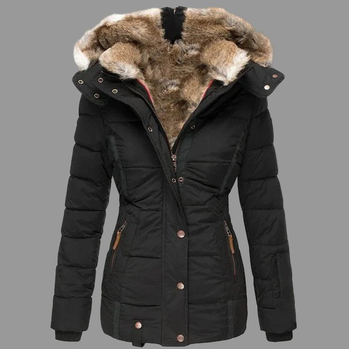 Long Winter Coat for Women with Hood