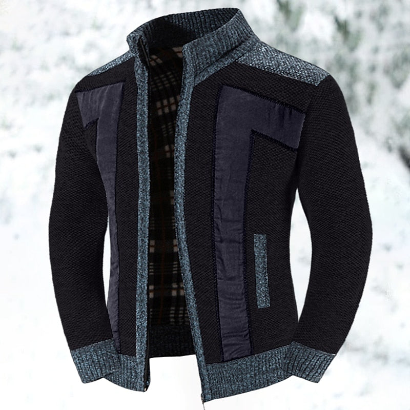 Bryson | Textured Zip-Up Cardigan