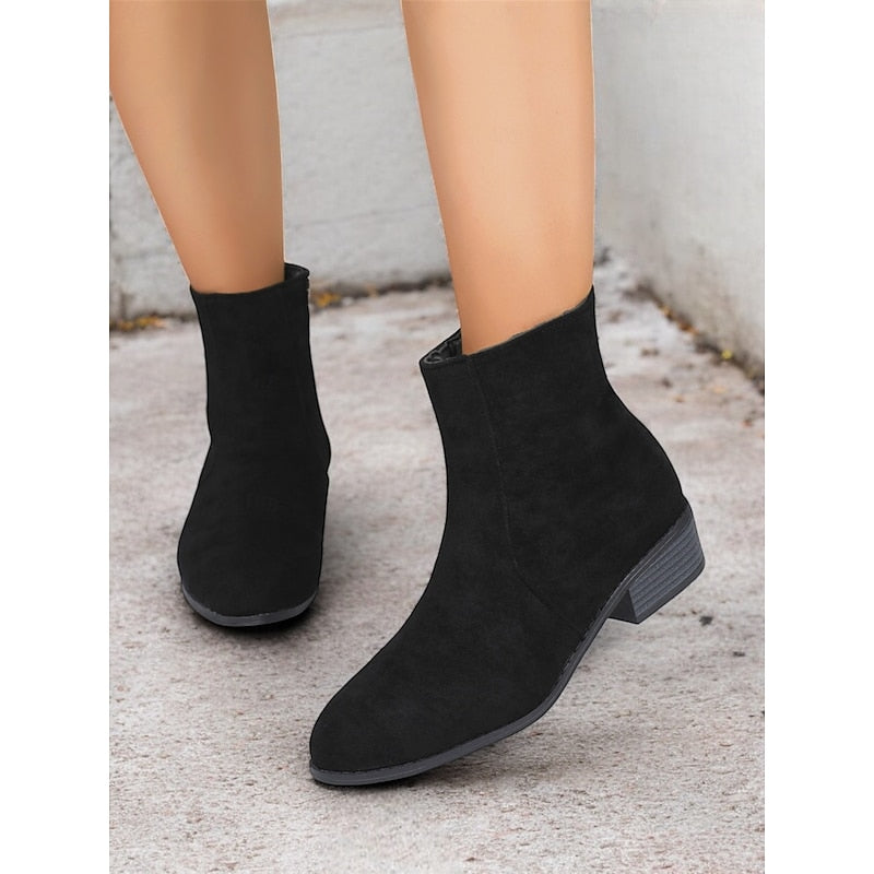 Hazel | Elegant Block-Heel Ankle Boots