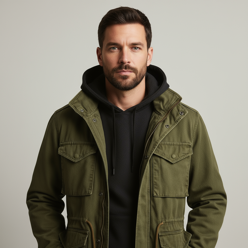 Men's Military Field Jacket | Timeless structure with a modern, rugged look