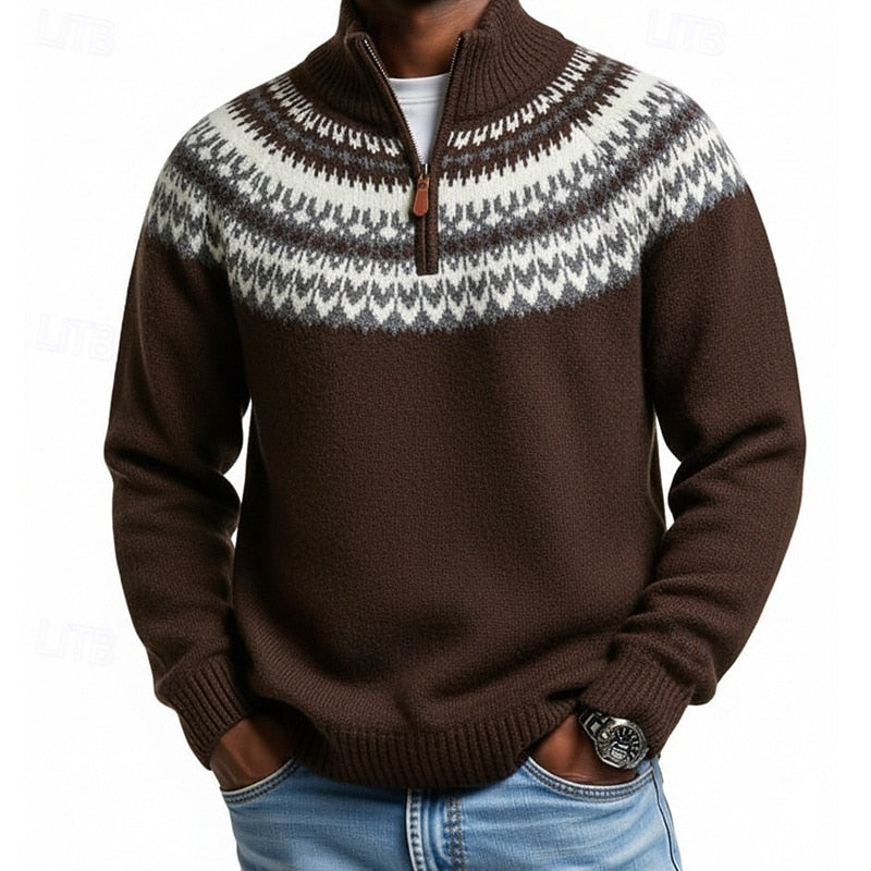 Xavier | Nordic Style Quarter-Zip Pullover