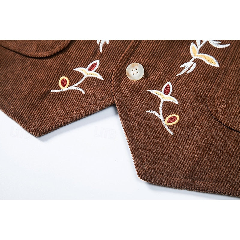 Jonah | Floral Embroidery Waistcoat