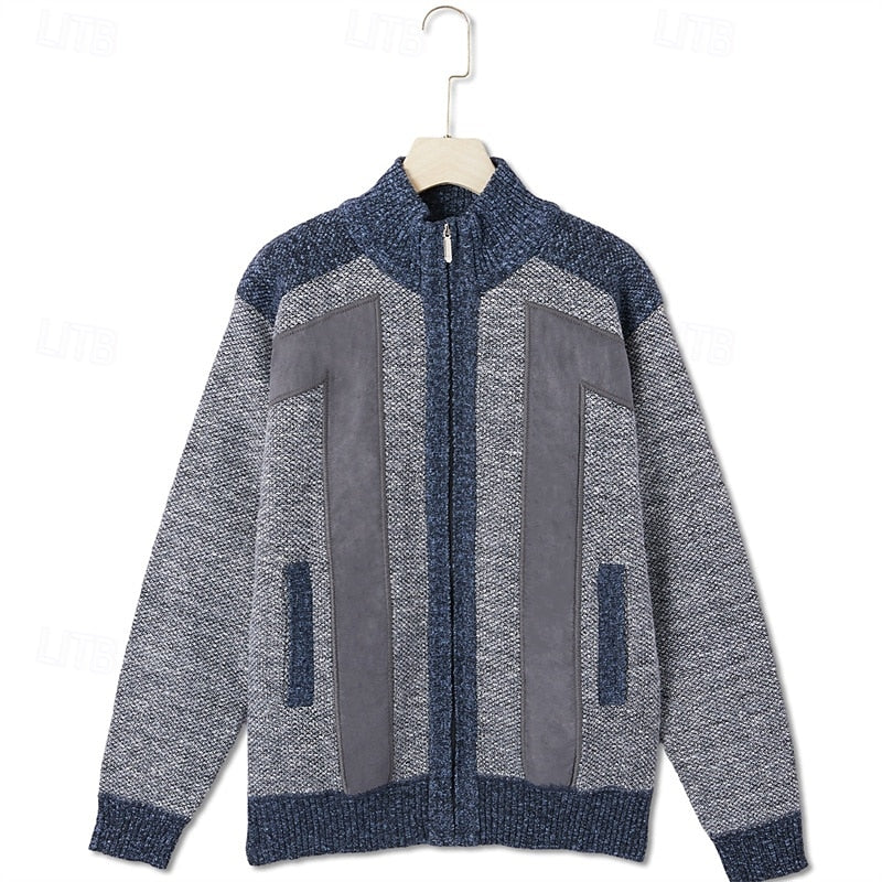 Bryson | Textured Zip-Up Cardigan