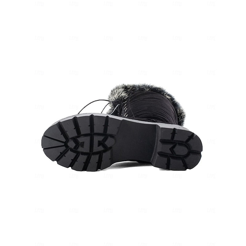Brenna | Cozy Knee-High Boots with Fur Trim