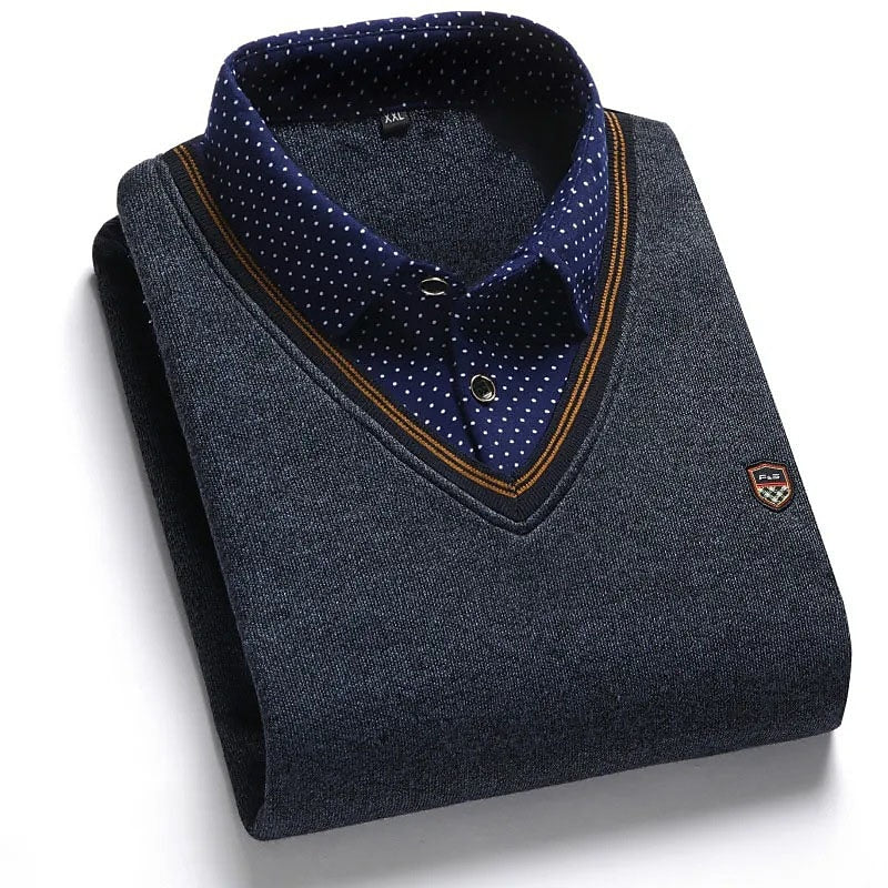 Rufus | Multi-Layer Mock-Collar Sweater