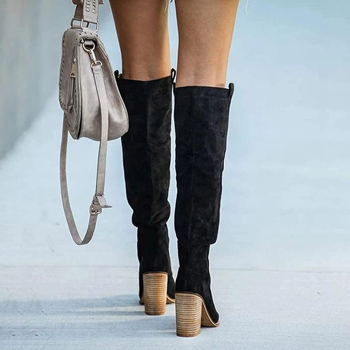 Women's Block Heel Over-the-Knee Boots