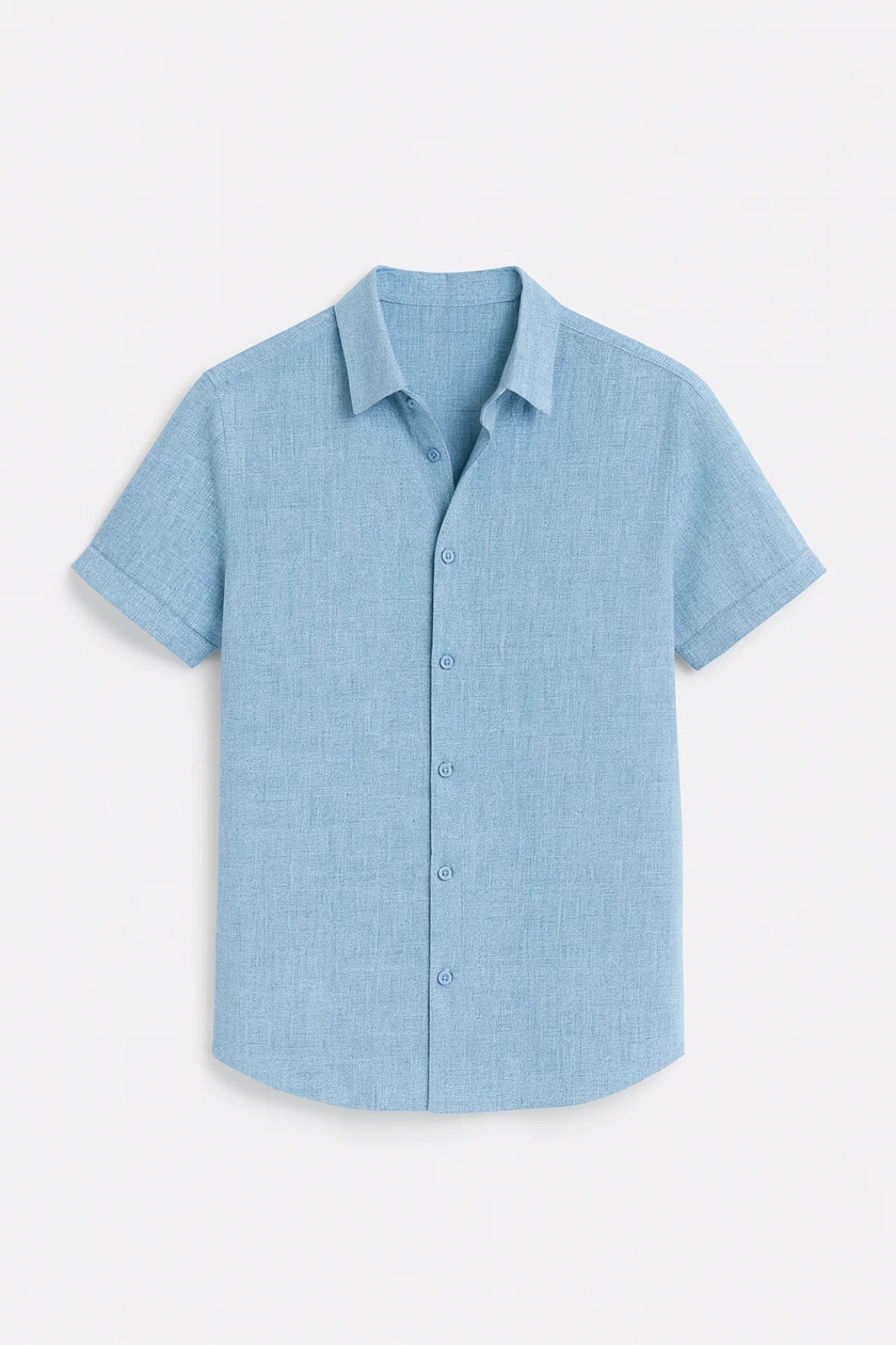 Men's Short Sleeve Shirt Regular Fit Classic Collar Summer