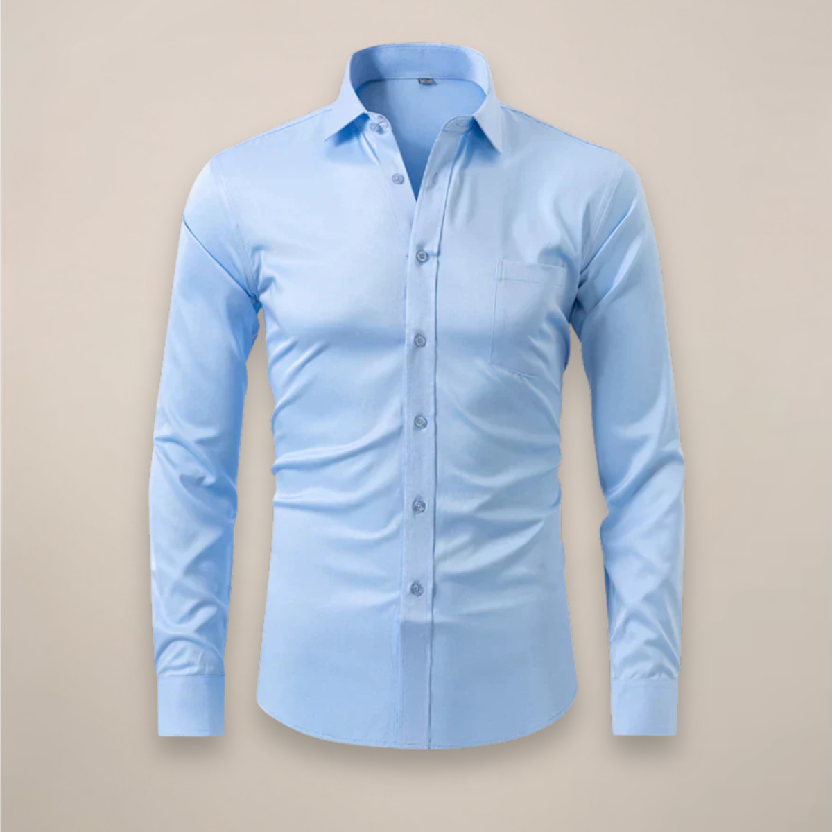 Men's Long Sleeve Shirt Structured Fit Wrinkle-Free