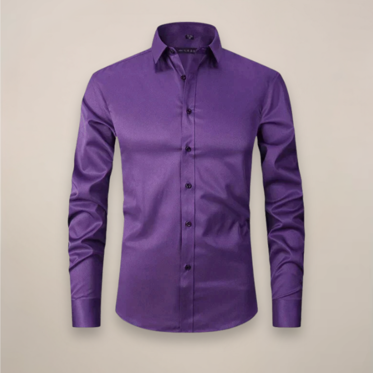 Men's Long Sleeve Shirt Structured Fit Wrinkle-Free